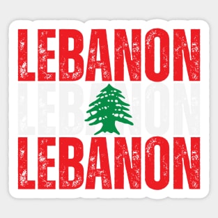 Lebanon flag, lebanese flag Sticker